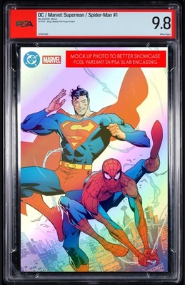 DC Superman/Spider-Man #1 - 1st Printing - Jorge Jiménez FOIL VARIANT - PSA 9.8