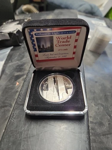 Tribute in Light 9/11 Commemorative Silver Coin - Coins of America Rare 2002