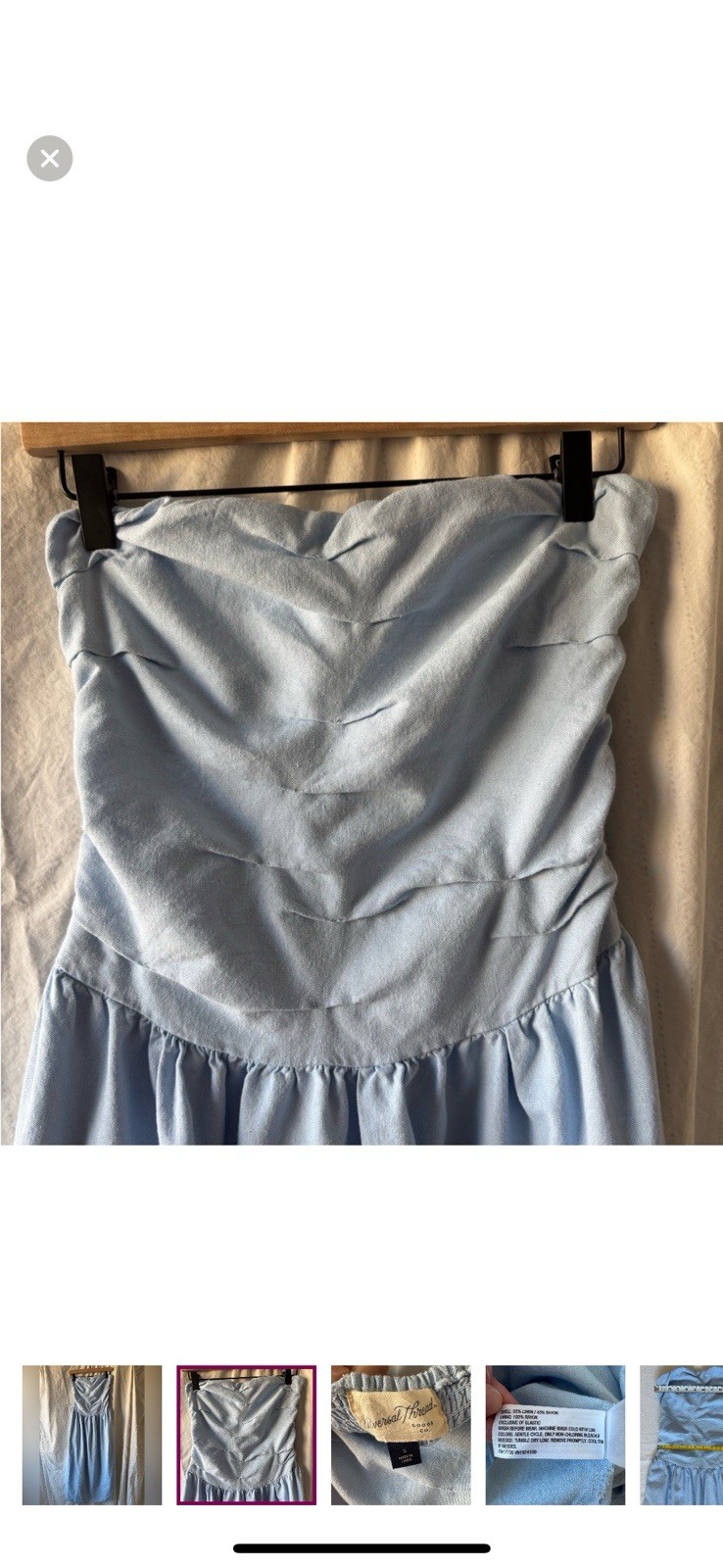 Universal Thread Light BlueStrapless Maxi Dress #… - image 2