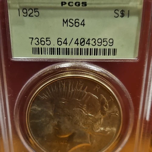 1925 Peace Dollar PCGS MS64 Silver $1 Coin Philadelphia