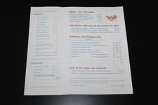 Speisekarte Einleger HOG "Goldbroiler" Kr&ouml;peliner Stra&szlig;e Rostock DDR 1972