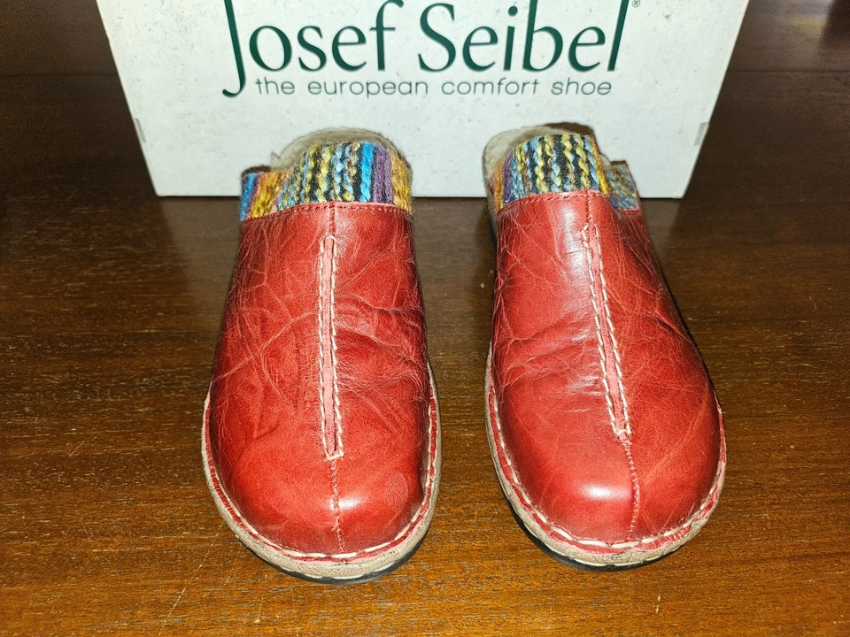 Zueco para mujer Josef Seibel Catolina 59 rojo hibisco talla 38 EE. UU. 7,5 nuevo en caja Foto 2 de 4