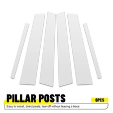 For 2018-2024 Chevy Equinox Polycarbonate Chrome Window Door Pillar Post Trims T