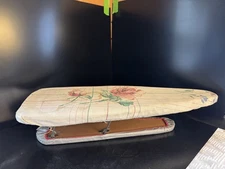 Vintage Worlds Best Tabletop Double Wooden Sleeve Ironing Board Nice Covers