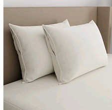 AllerEase Organically Cotton Set Of 2 Zip Pillow Protector Standard/Queen