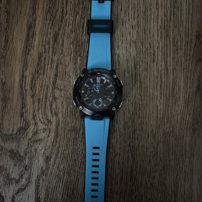 Casio G-Shock GA-2000 Carbon Core Guard Blue Carbon Used #FB ZGA 