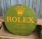 Vintage Rolex Watches Submariner Porcelain Enamel Metal Advertising Sign