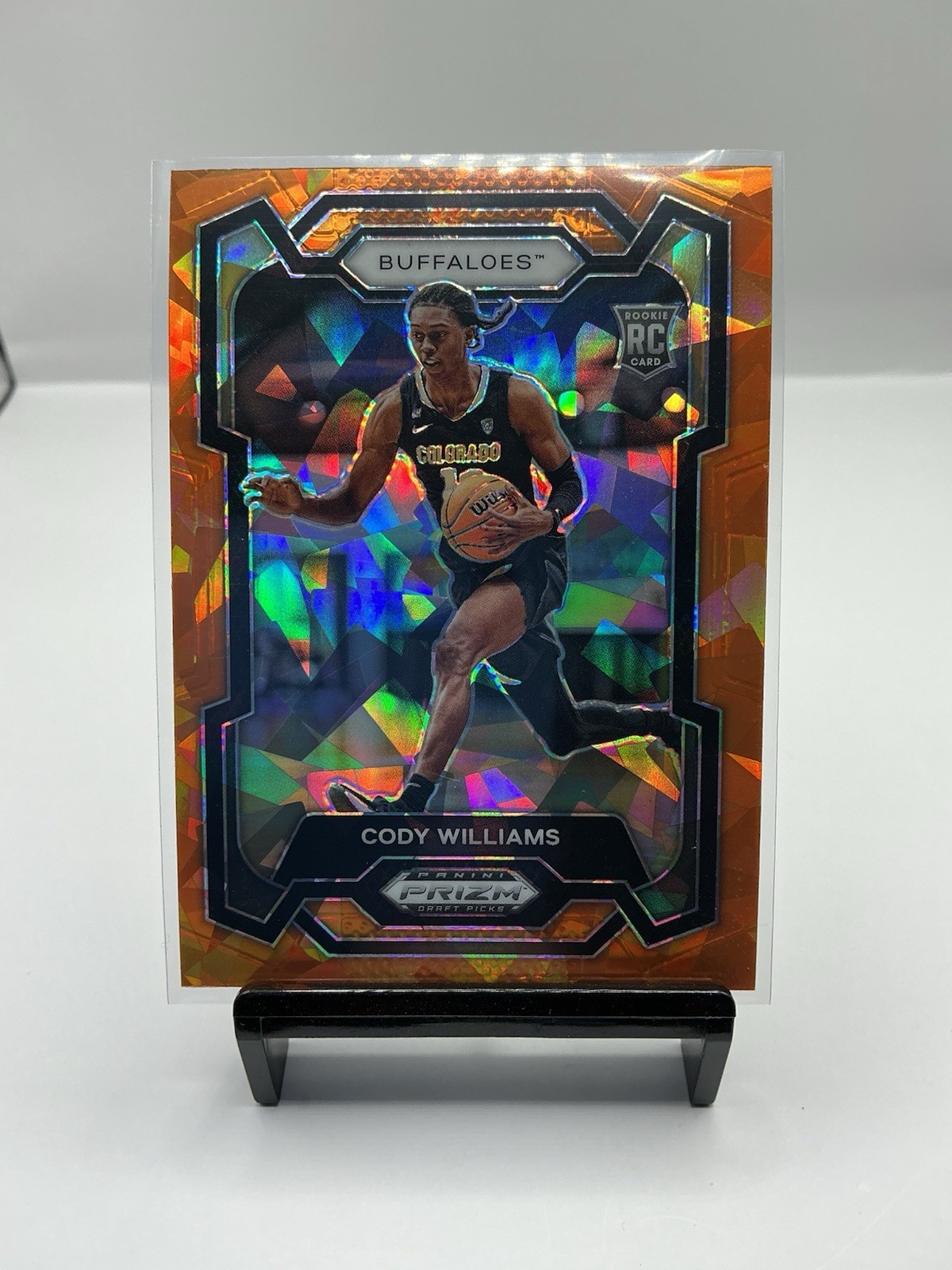 2024-25 Panini Prizm Draft Picks - Cody Williams #80 Orange Ice Prizm (RC)