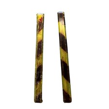 2 Vintage Signed Goody 3 Stay Tight Clasp Clip Hair Barrettes Faux Tortoise