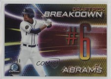 2019 Bowman Draft Chrome Scouts Pick Breakdown Gold Refractor /50 CJ Abrams sc2