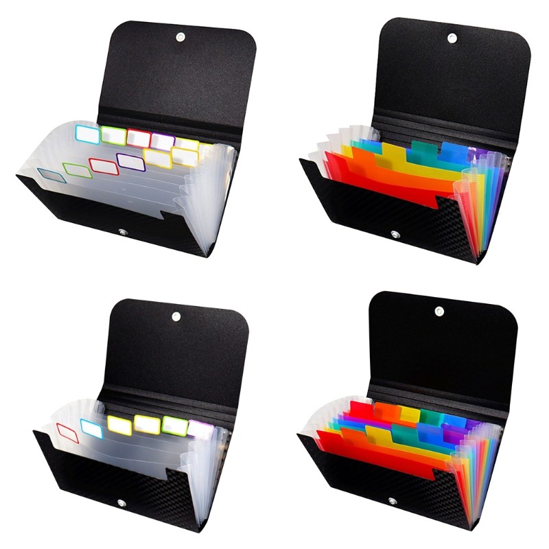 Portable Receipt Folder Accordion Folder A6 Expandable File Wallet for ...