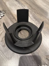 VTG Fonte De Cousances Fondue Enameled Cast Iron Blue Tail Pot &  Stove