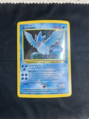 Pokemon Articuno 2/62 Fossil Holo Rare NM/LP
