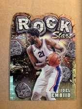 Marketplace image: Joel Embiid 2023-24 Topps Chrome RS11 Rock Stars Die Cut Insert SUPERFRACTOR 1/1