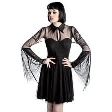 Nwot Killstar Gothic Chiffon Dress Bound By Blood in Medium Size Grunge Punk