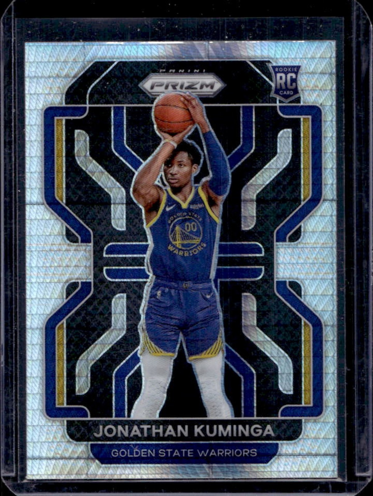 2021-22 Prizm Jonathan Kuminga RC Hyper Rookie #307 Warriors