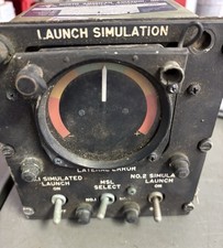 Vintage Launch Simulation Control Panel Assembly Military