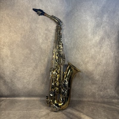 Selmer Bundy II Alto Saxophone Gold Eb with Original Hard Case and More