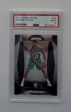Jayson Tatum Boston Celtics 2017 Panini Prizm #16 Graded Mint 9
