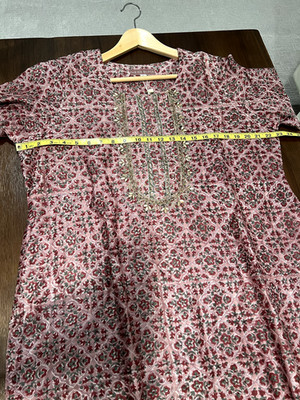 Vintage Charm gota patti Indian kurta for women by Farida Gupta in XL