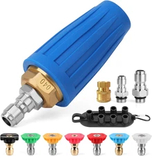 Boquilla Turbo Hidrolavadora 4000 PSI Rotativa Max 5000 PSI Conex Rapida 1/4 3/8