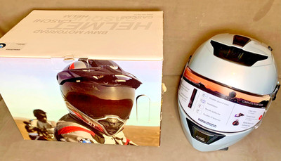 Genuine BMW Motorrad Helmet Street X Glacier Silver Size 57/58 M 76318388856