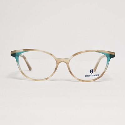 Charmossas Praslin Women's Oval Glasses in Crystal Sand / Aqua | Size: 51mm