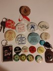 1970s And 80s Vintage Buttons And Key Chains. Afscme+Plymouth+Taxi+Budweiser Lot — photo 8