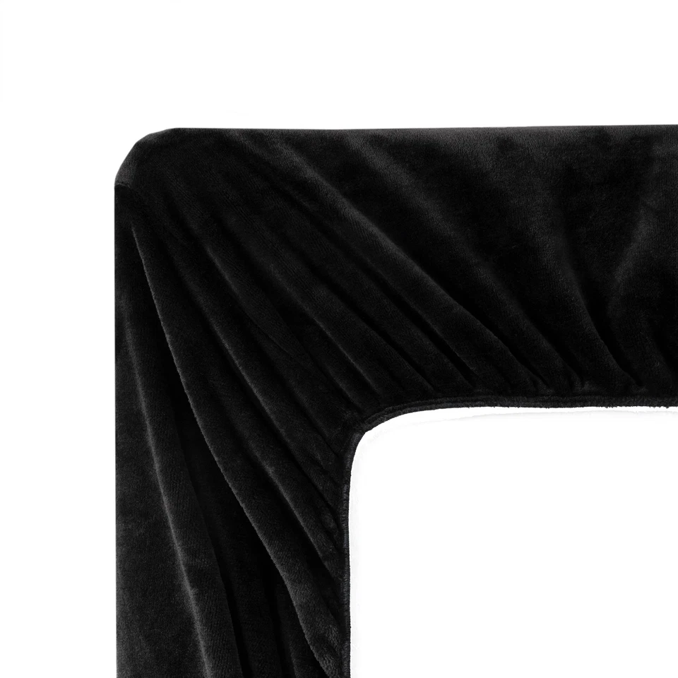 Juego de sábanas aterciopeladas de vellón microfelpa extra suaves de la colección Chezmoi Foto 3 de 4