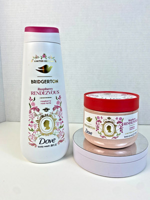 Dove x Bridgerton Raspberry Rendezvous Body Wash & Scrub Limited Edition Netflix
