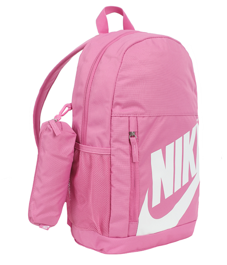 Nike Elemental Backpack Kids Sports Bag Casual Travel 20L Pink