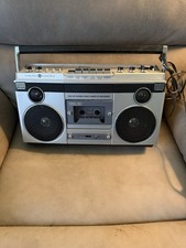 Vintage General Electric GE 3-5256A AM/FM Stereo Boombox Cassette Working