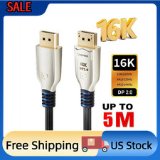 DisplayPort 2.0 Cable 16K 60Hz 8K 120Hz 4K 240Hz DP to DP HDCP 2.3 for PC Nvidia