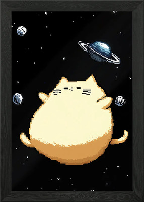 Orange Katze Gerahmtes Wandbild Poster Leinwanddruck Bild