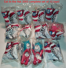 Complete 2003 Set of 12 CAT IN THE HAT MOVIE Burger King Kids Meal Toys 8Ship