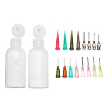 2Pcs Jagua Henna Temporary Tattoo Kit Applicator 18 Piece Set, Bottle 2