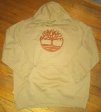 Timberland Mens Essential Tree Logo Hoodie Sweatshirt Wheat XLarge