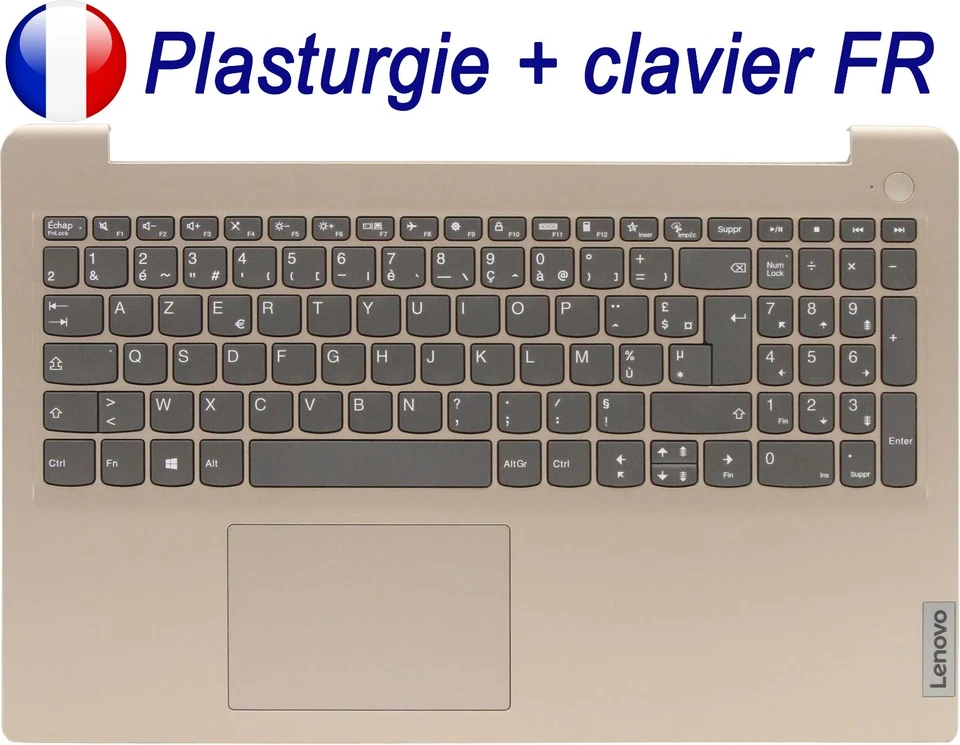 Plasturgie + Clavier Français AZERTY pour LENOVO IdeaPad 3-15ADA6 / ALC6 / ITL6