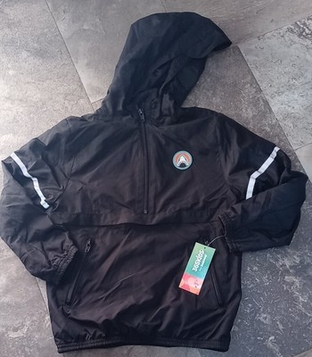365 Kids Garanimals Black Shark Boys Jacket Windbreaker Hooded Size 6 New w/Tags
