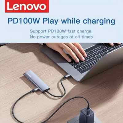 Hub USB Lenovo 5 In 1 - HDMI 4K E 5 Porte USB 3.0, Splitter Dati, Colore Grigio Siderale - Foto 4