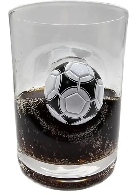 SOLO PRO Football Gift for Dad Whiskey Glass Rum Spirit Tumbler Shot Embedded Mini Ball