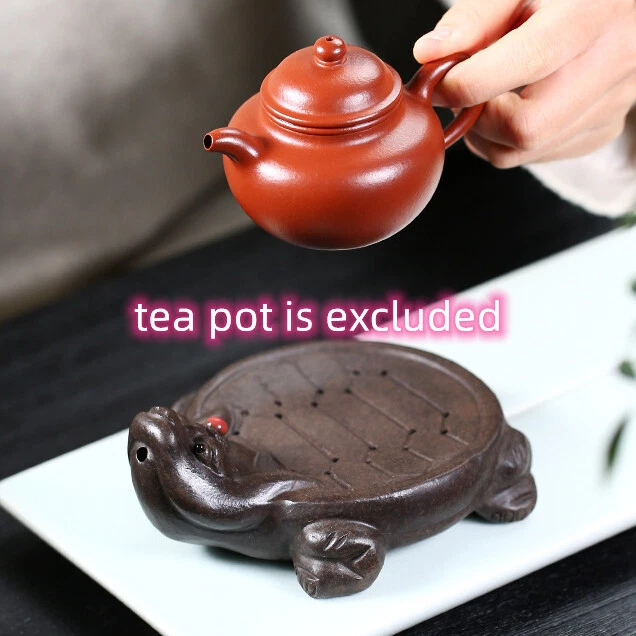 Turtle Design Holder For Tea Pot Yixing Clay Mat Creative Water Reservoir Mat - Image 2 of 4