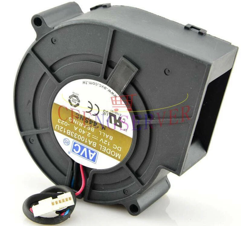 For 2.4A 97*97*33mm 3pin AVC BA10033B12U centrifugal computer cpu cooling fan