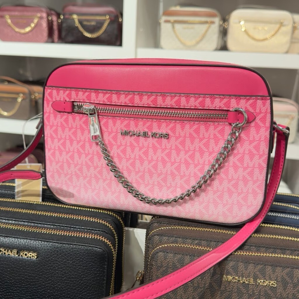 Michael Kors Lady MK Signature Crossbody Bag Handbag Purse