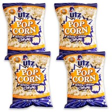 Utz White Cheddar Cheese Popcorn - Real Cheddar Cheese Popcorn - 4, 2.5oz bags 