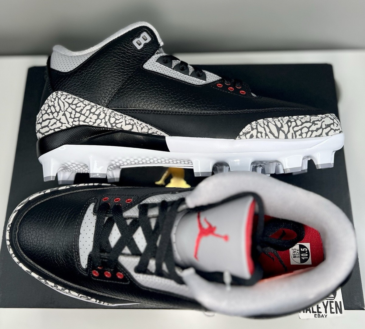 Size 12 - Air Jordan 3 Retro MCS Black Cement for sale