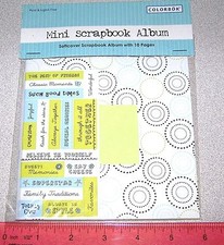 Mini Scrapbook Album Soft Cover 10 pages Word Stickers Friendship New Sealed