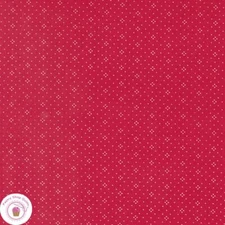 Moda EYELET  20488 66 Cherry Red Pindot Floral FIG TREE Quilt Fabric
