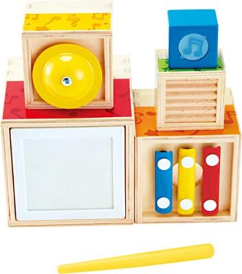 ODYSSEY Hape Stacking Music Set | Colorful 6 Piece Musical Box Toy NEW