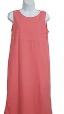Womens Dress 2 Piece Small Pink Maxi Tank Shift Jacket Embroidered Vintage 90s